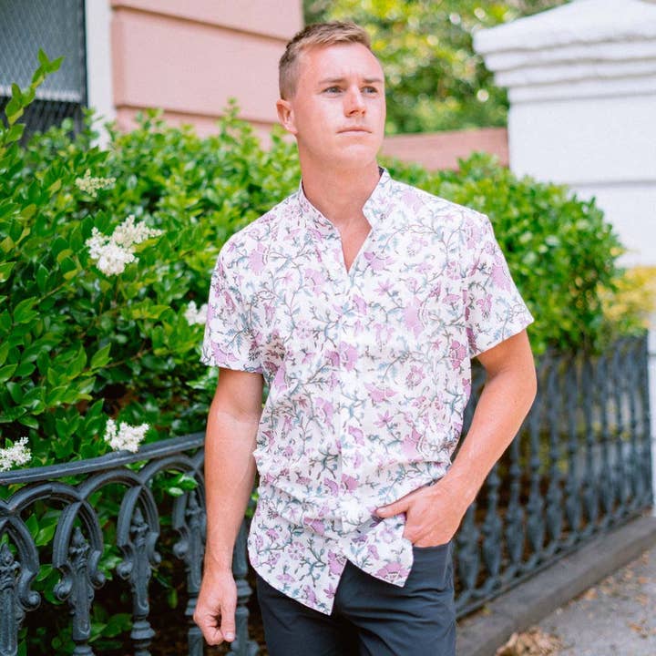 Rosa/Blaugrün Floral für den Großhandel von Block+Ink