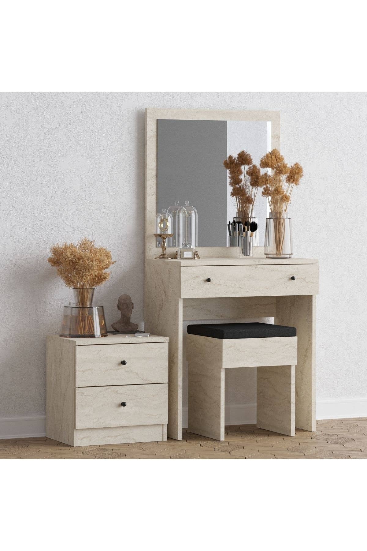 Flerfärgad Decormet Nice sminkbord i travertin för wholesale på Faire0