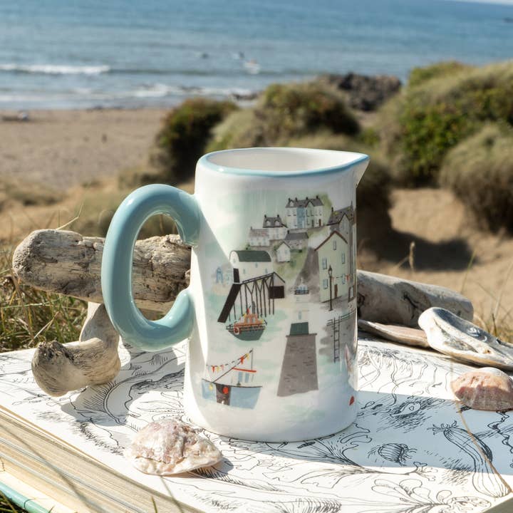 CGB Giftware - Wholesale Jug - The Harbour House Harbourside Ceramic Milk Jug