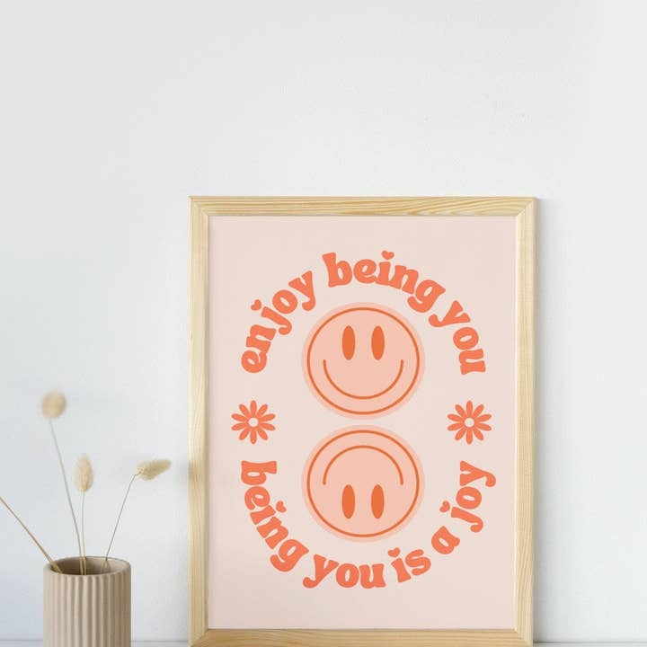 Aproveite Ser Tu | Impressão de cotação, Amor Self, Motivacional por atacado de Moo and May Studio