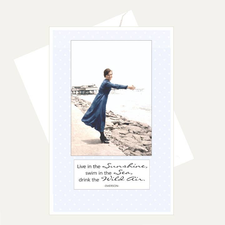 Live in the Sunshine - Swim in the Sea - Friendship Card for wholesale by Bellflower Girl