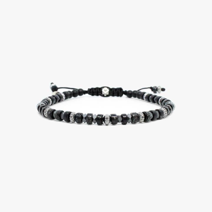 Bracelet en argent sterling avec pierres précieuses Heishi (5 couleurs) pour la vente par Kenton Michael