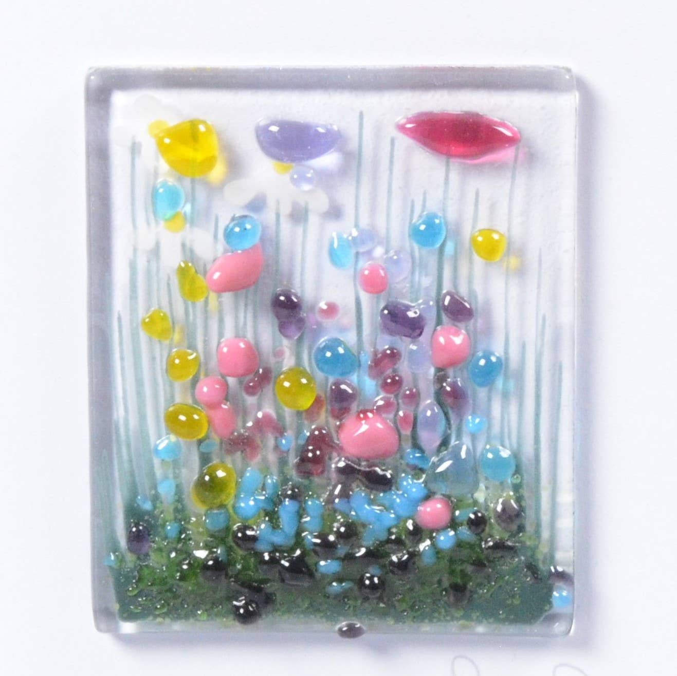 Pam Peters Designs – Engroshandel Hverdagshilsen kort – Håndlavet Fusioneret Glas Lykønskningskort - Wildflower Card3