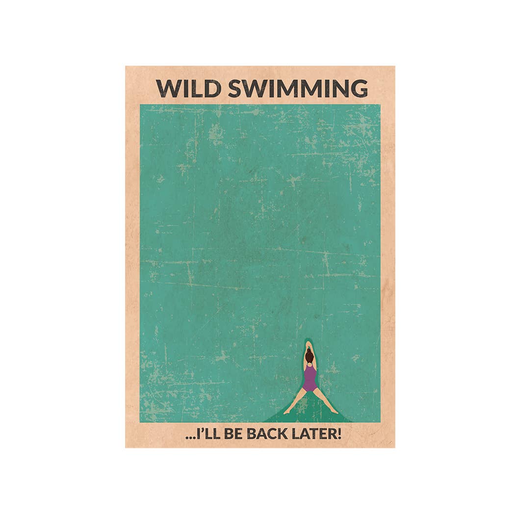 WallChart.Co – wholesale Art print – Wild Swimming (brunette)1