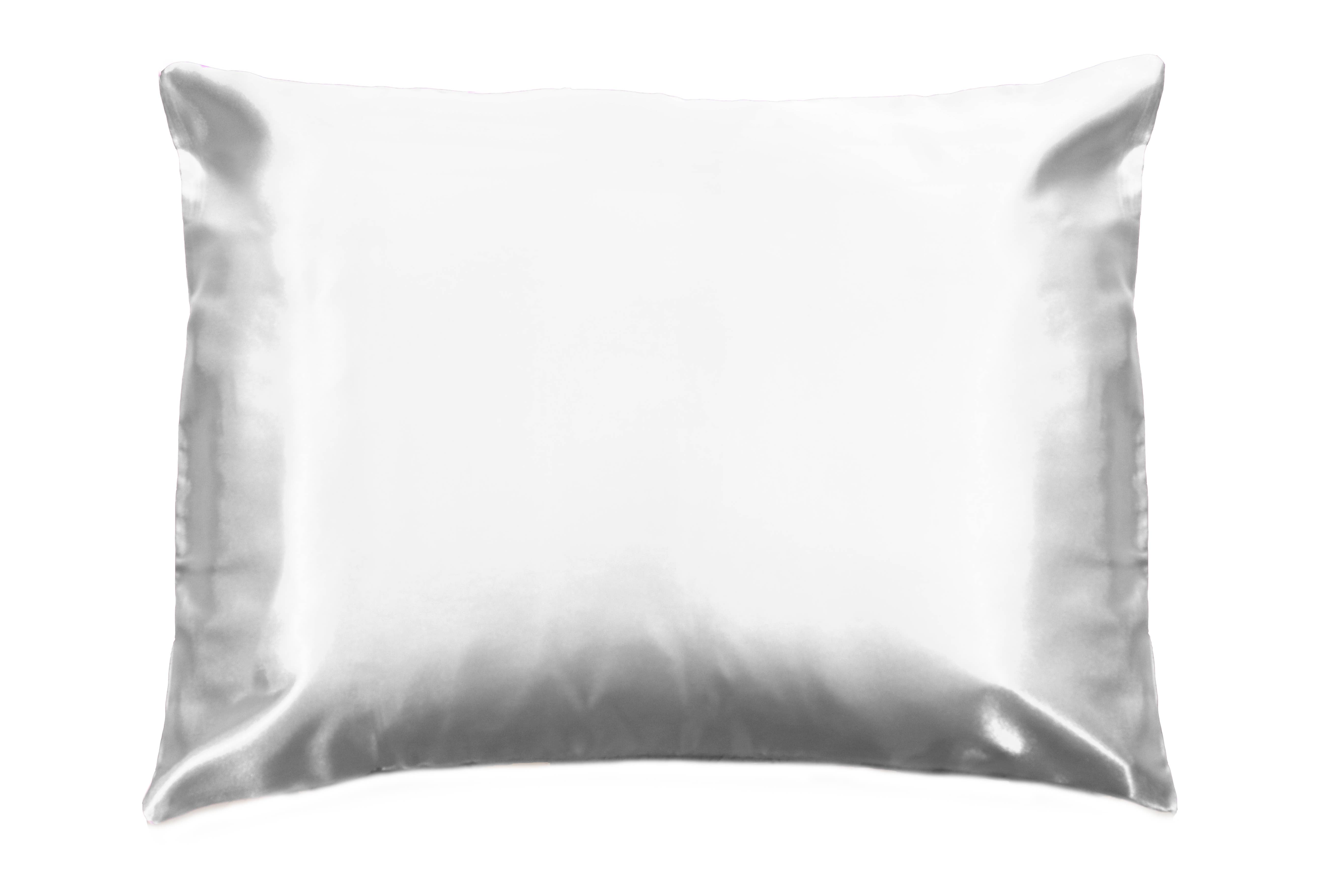 Morning Glamour – wholesale Örngott – Rosa opalescent presentask med rosett - QN/STD satinkuddfodral0