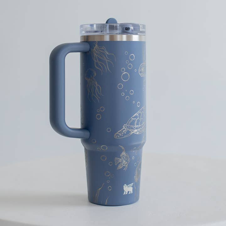 KNOTS + NOOK - Wholesale Insulated Mug/Tumbler - SEA LIFE ENGRAVED STANLEY 30OZ STAINLESS STEEL TUMBLER5