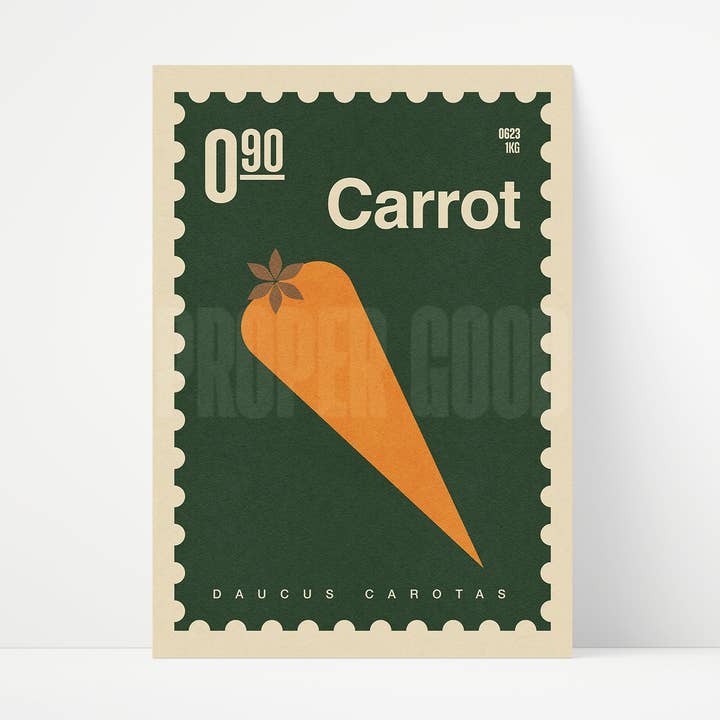 Carrot Print for wholesale by Proper Good