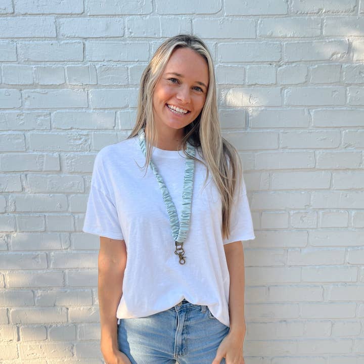 Ivy + Cloth - Wholesale Lanyard - Women's - Light Blue Lanyard1