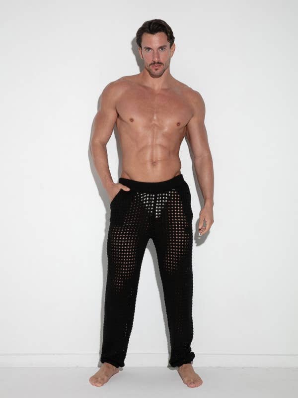 7011-02_SCHWARZ_DIAMANT STRICKHOSE für den Großhandel von CODE 22