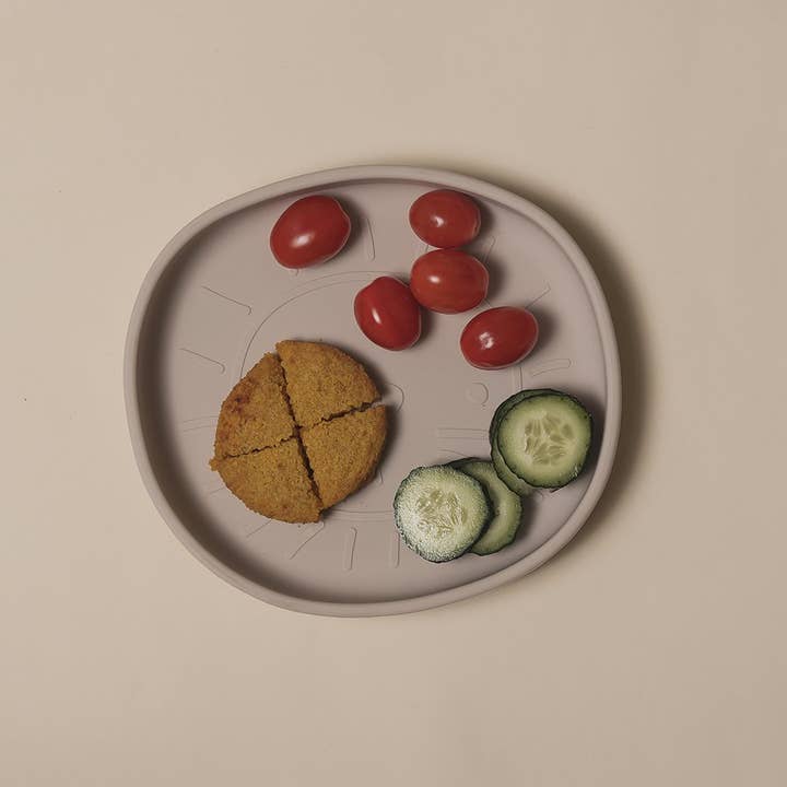 the cotton cloud - Wholesale Dish - Silicone Dish with Suction Plate Alfie Sand1