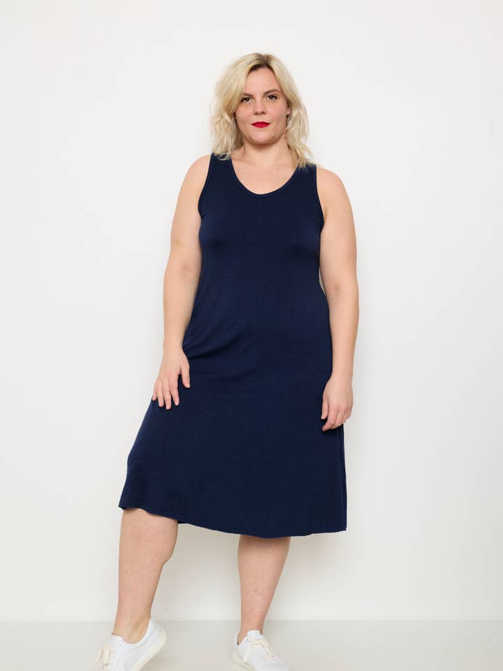 Talla Grande - Vestido Largo de Manga Larga para venta al por mayor de C'MELODIE