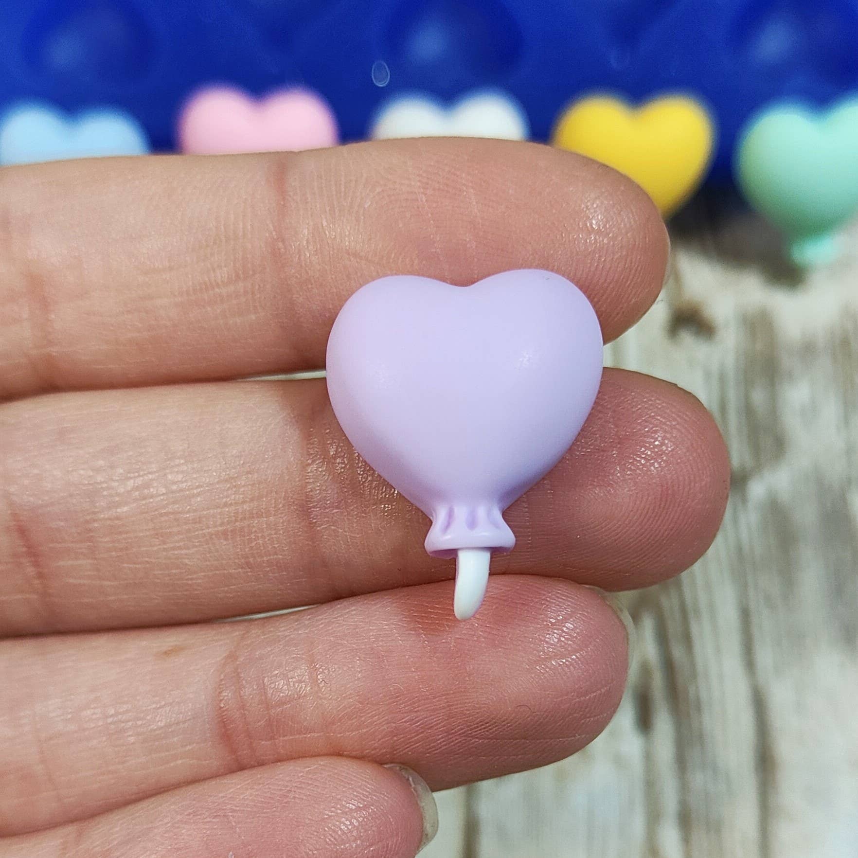 Serena Creazione di Serena Stampone - Wholesale DIY Craft Kit - Mold 6 Heart Balloons 2cm in silicone for resin, plaster4