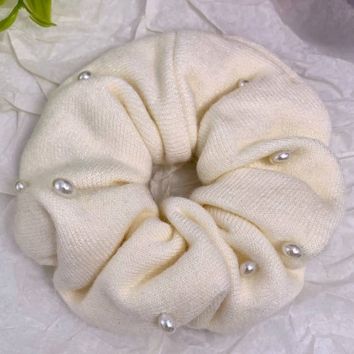 BYREN | ÉLINE L'ATELIER – Conjunto de acessórios para cabelo - Mulher por atacado – Elásticos de cabelo com pérolas FQ811