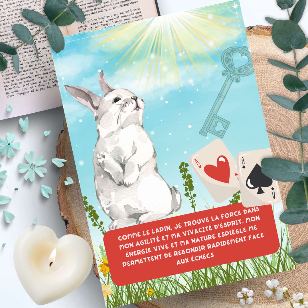 Les Moonettes - Venta al por mayor Cartas del tarot - Cartas de Afirmaciones Positivas Animales de Luz (32 cartas)8