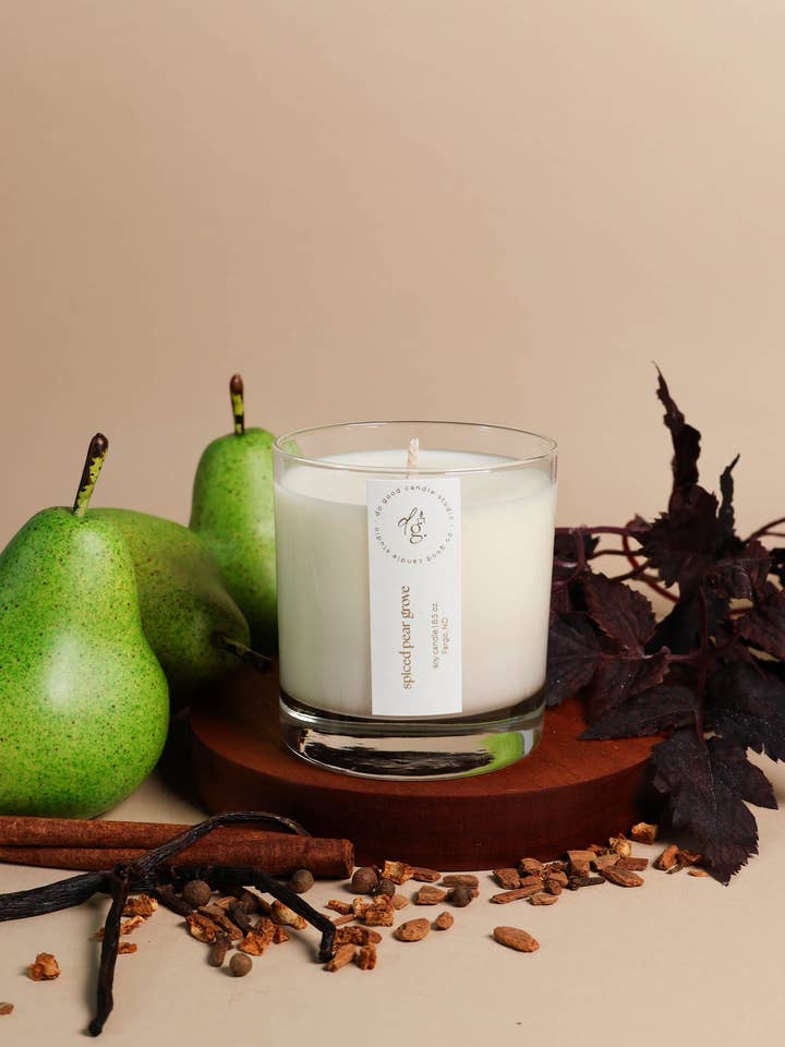 Spiced Pear Grove | Fall Collection | Non-Toxic Soy Candle for wholesale by Do Good Candle Studio