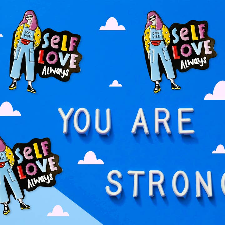 Neha Lee Designs - Wholesale Lapel Pin/Button - Self love always enamel pin3