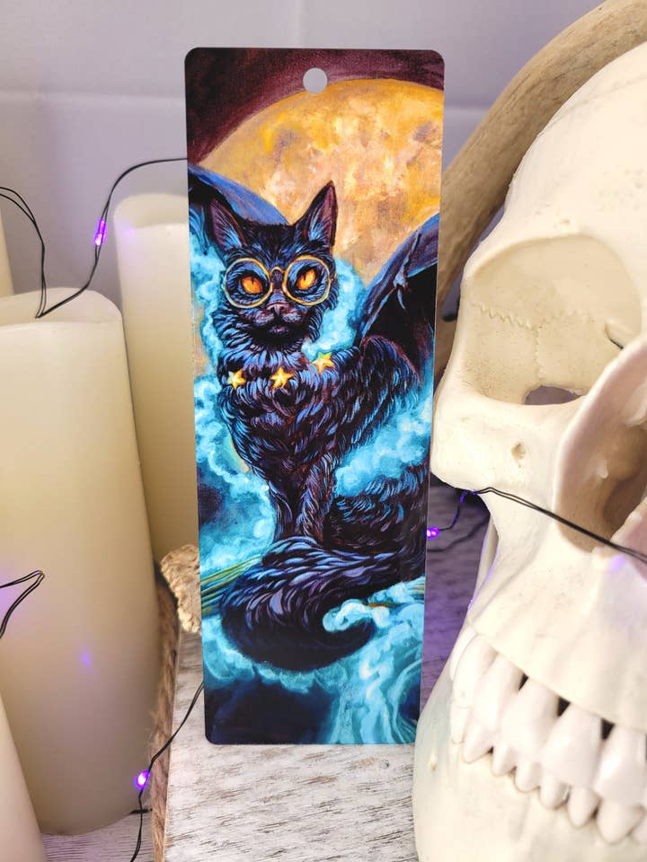 Segnalibro in metallo Incantesimo di trasfigurazione. Pagano. Arte fantasy per la vendita all'ingrosso da parte di Wings of Fantasy