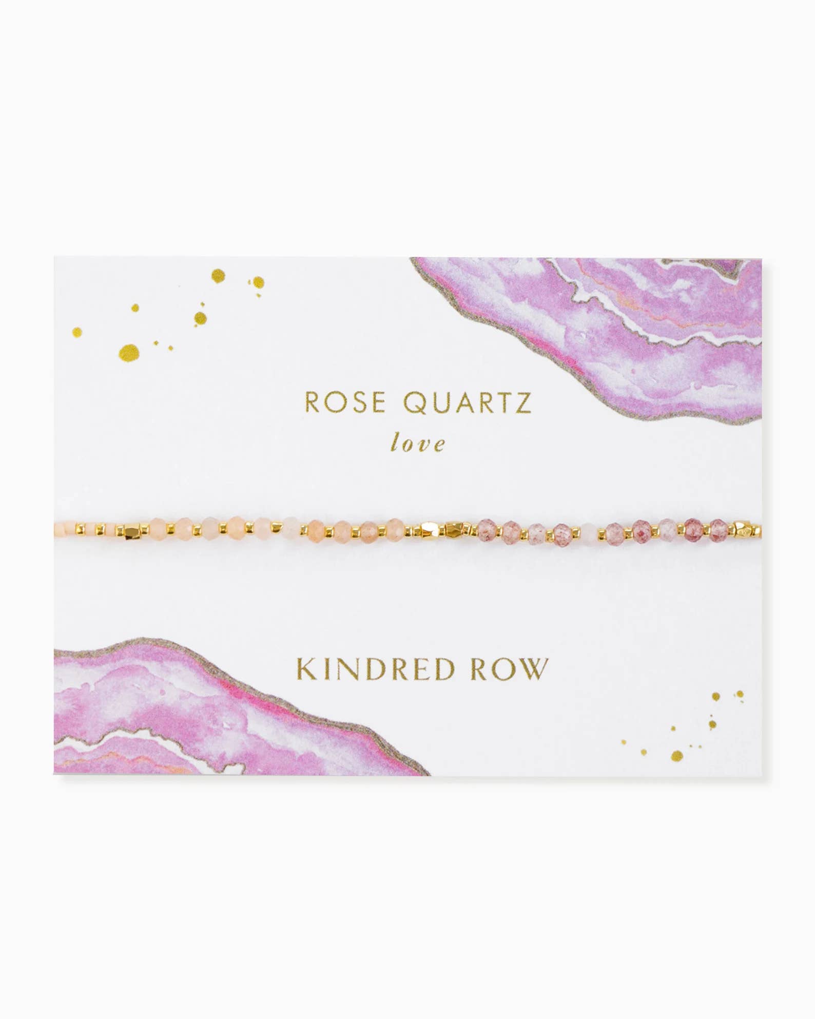 Kindred Row – wholesale Beaded bracelet – Rose Quartz Healing Gemstone Stacking Bracelet