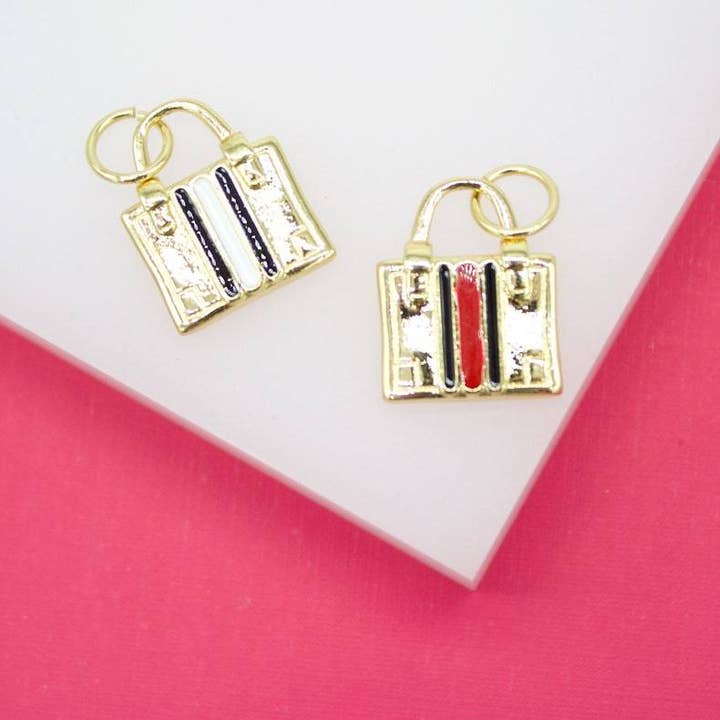 MIA Jewelry - Vente Breloques/médailles personnalisées - Breloque de sac de créateur remplie d'or 18 ct2