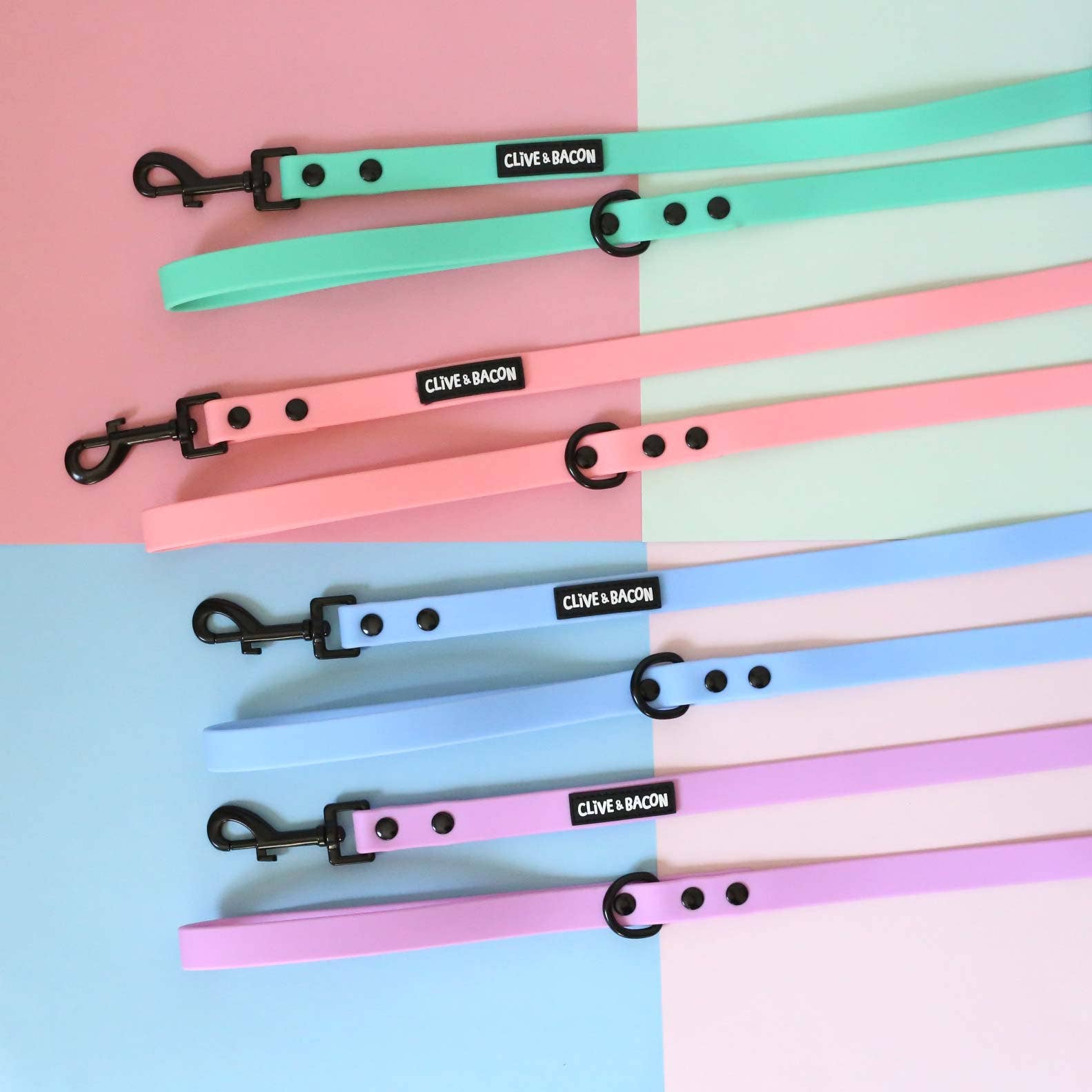 Clive and Bacon, LLC - Wholesale Pet Leash - Dog - Lavender Waterproof Dog Leash2