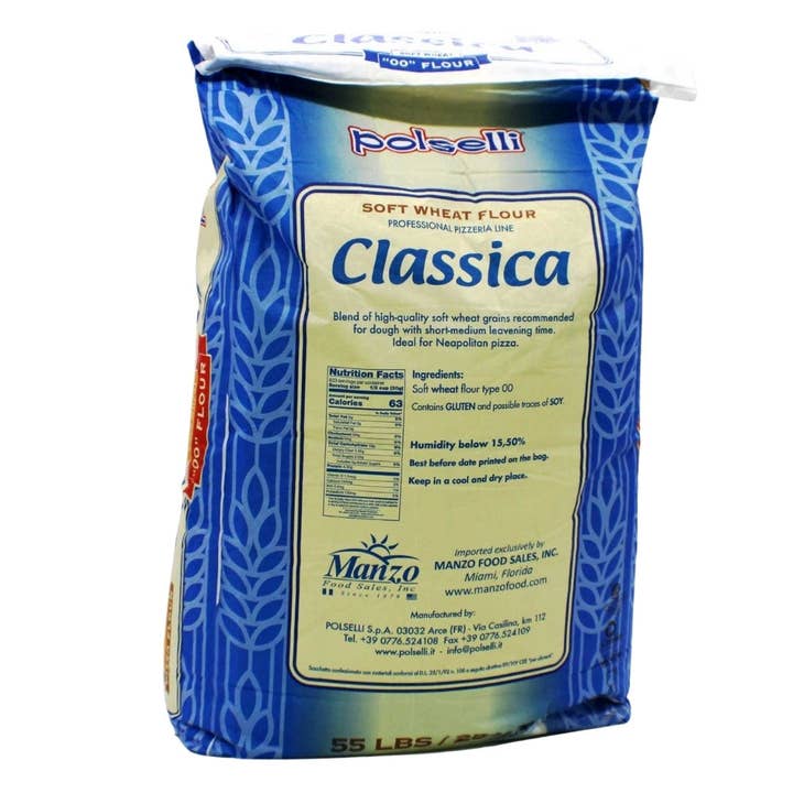 Wholesale Italian Food - Wholesale Flour - Polselli: Classica Tipo 00 Pizza Flour (Neapolitan) 55 lbs. Bag
