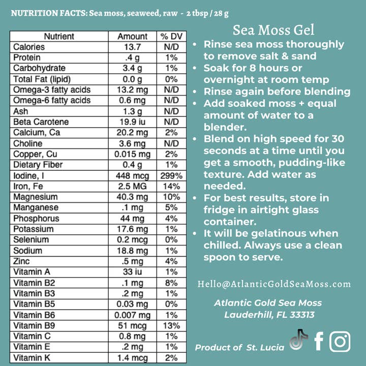 Atlantic Gold Sea Moss - Wholesale Oral Supplement/Vitamin - Dry Sea Moss 1 to 15 Lbs, Colors Wild-harvested St. Lucia7