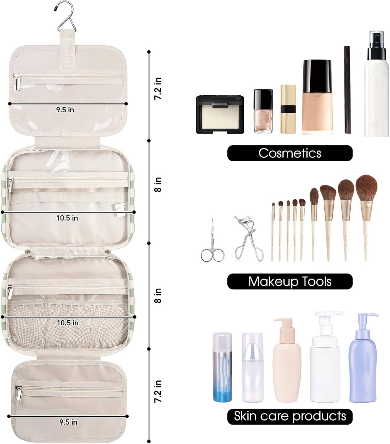 wandf – Großhandel Schmink-/Kosmetiktasche – Hängender Kulturbeutel für Frauen Reise-Make-up-Tasche112