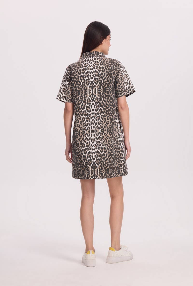 SUNNY STUDIO – Vestido - Mulher por atacado – Vestido curto com estampa animal.3