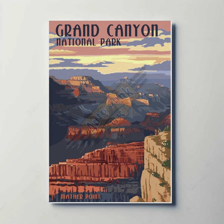 Affiche en métal Grand Canyon pour la vente par Auto Junk UK Ltd