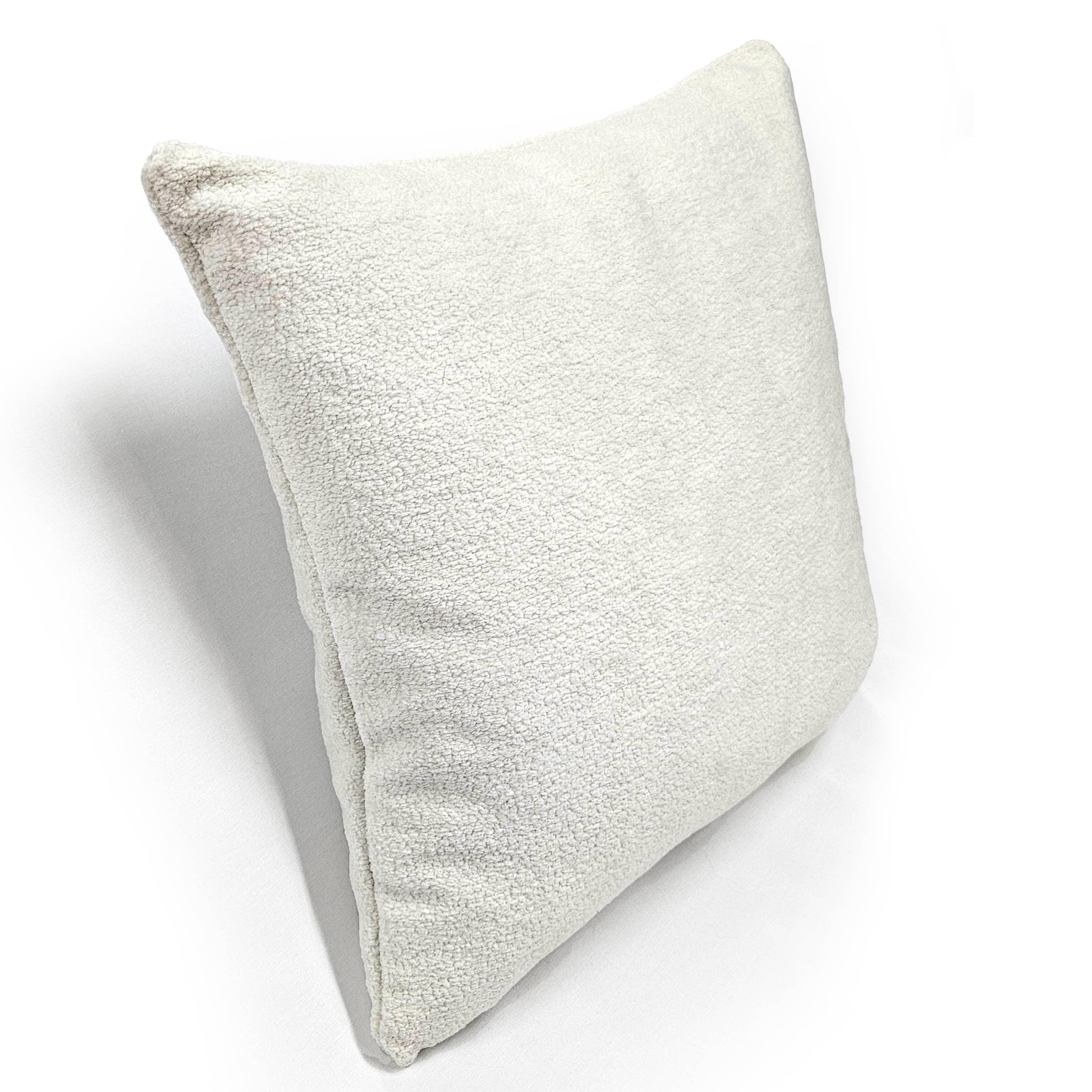 Pillow Decor – Almofada decorativa/de sofá por atacado – Almofada Quadrada Orleans Alabaster Cream Boucle, 50x50 cm1