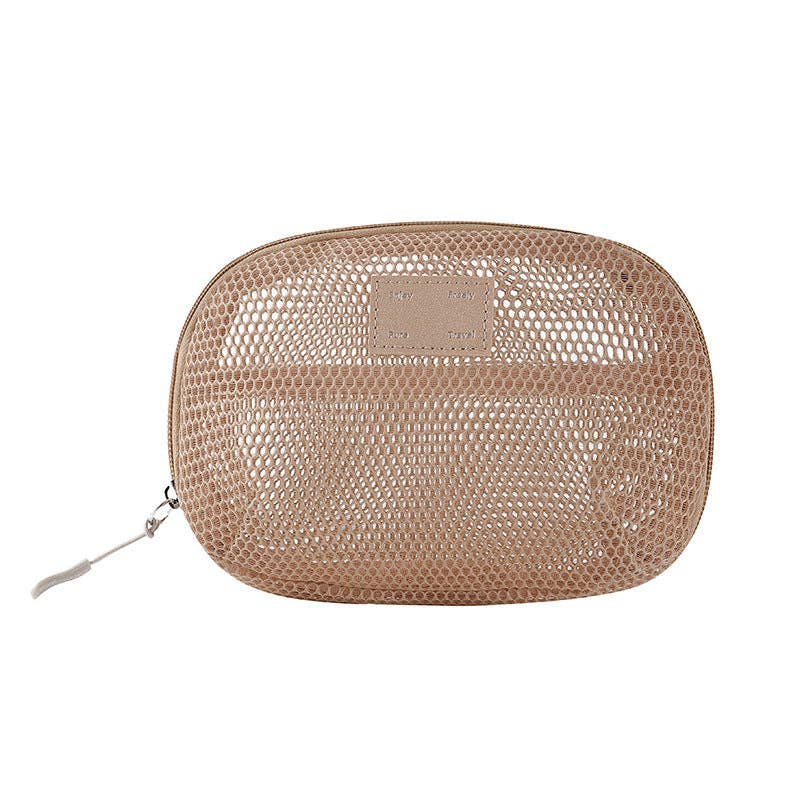 Dipped Shop – wholesale Make-up/cosmetic bag – Solid Color Mesh Mini Make Up Bags DP25C64213