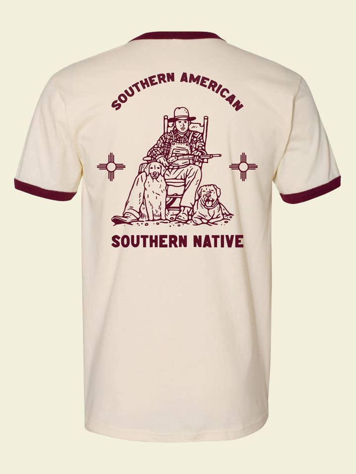 T-shirt Southern American Ringer por atacado de Southern Native