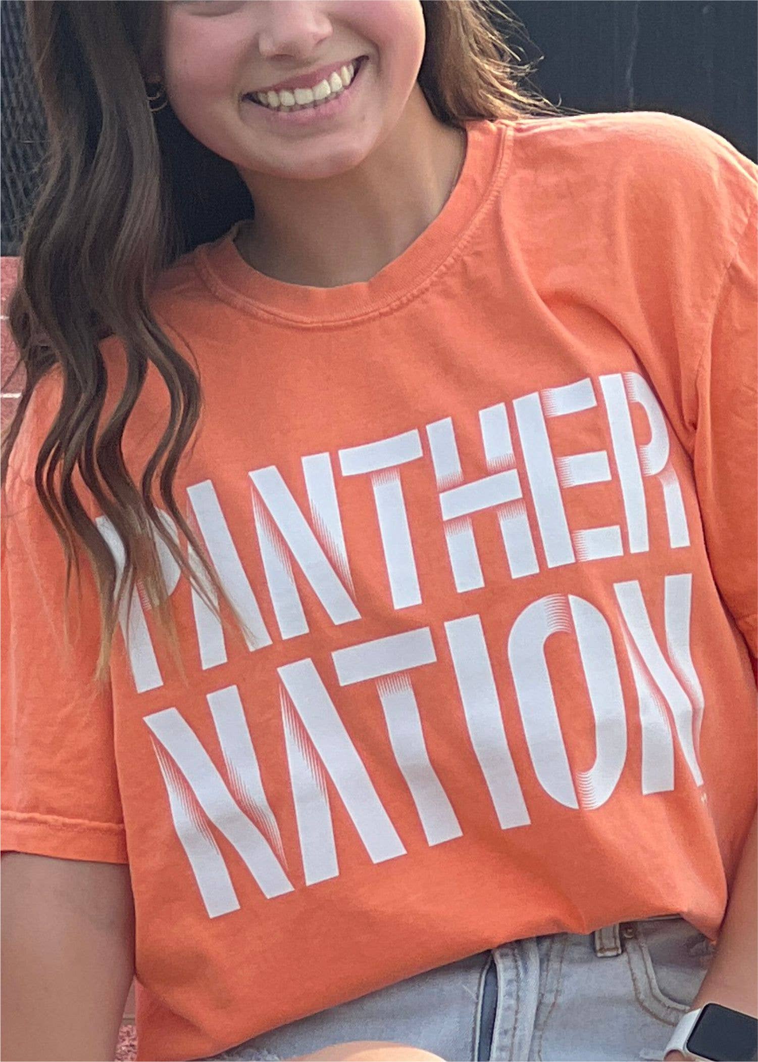 Hustle+Heart - Wholesale T-Shirt (Graphic) - Women's - Panther Nation Custom Spirit Tee (SPIRIT1085-DTF-TEE)4