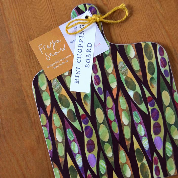 Freya Snow - Wholesale Cutting Board - Runner Beans Mini Chopping Board / Melamine Cutting Board3