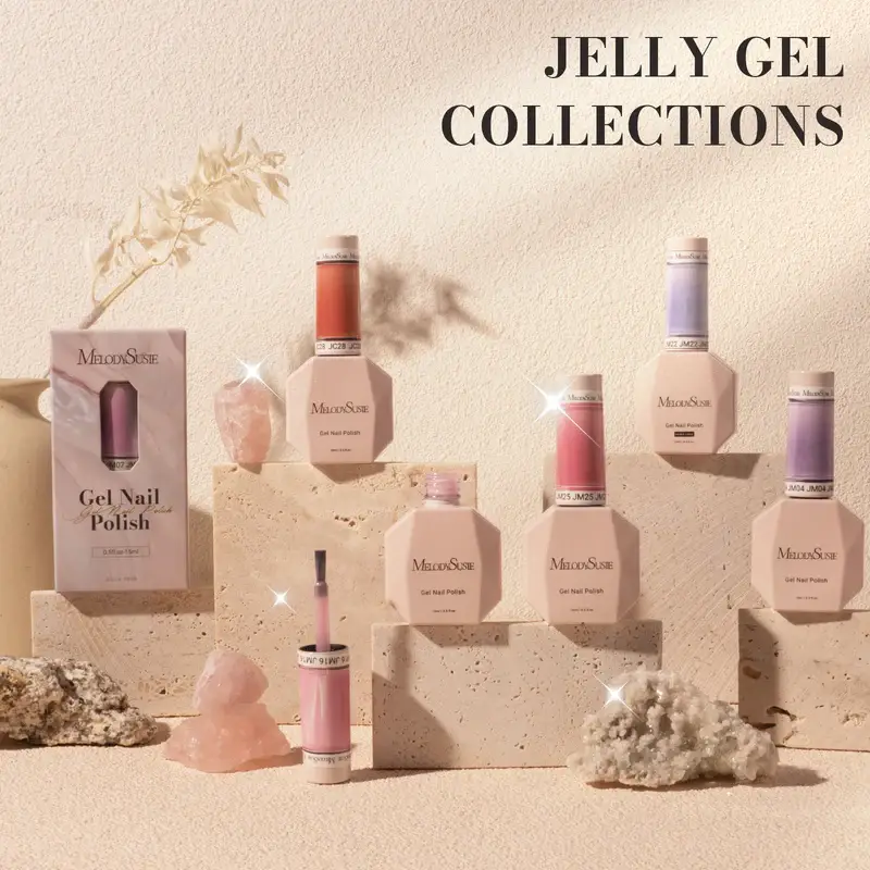 MELODYSUSIE – wholesale Nail polish – Jeweliver Jelly Gel Nail Polish 15ml - Nude JM086