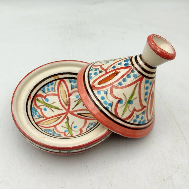 Etnico Arredo - Vendita all'ingrosso Ciotole/Piatti decorativi - Mini Tajine Etnica Marocco Marocchina Spezie Salse Ceramica Terracotta 1702221330