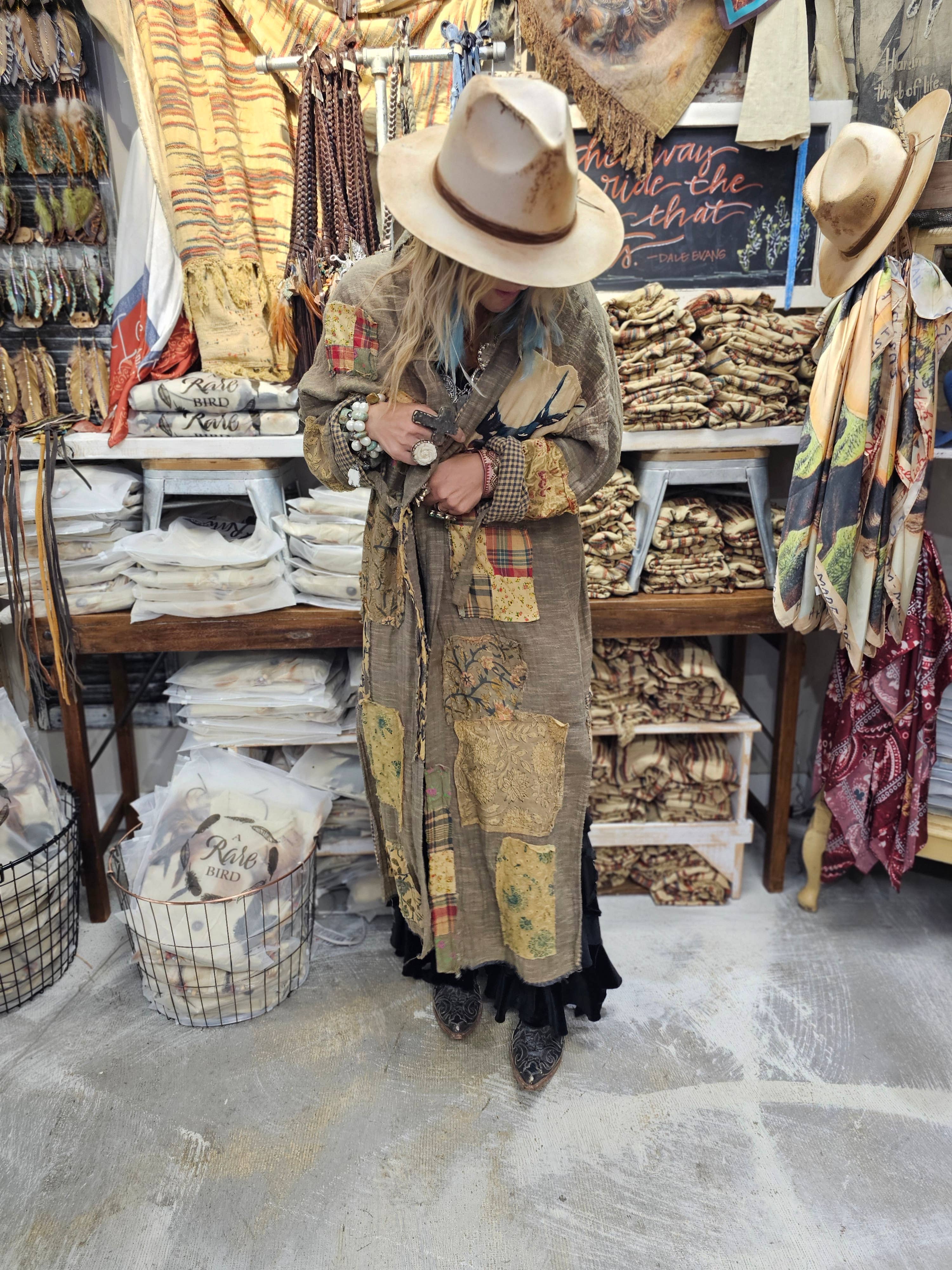 A Rare Bird Shop - Wholesale Kimono - Women's - Fly Away Patch Duster1