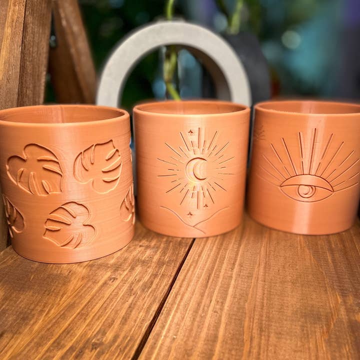 Rosebud Homegoods - Wholesale Plant Pot - Monstera Leaf Planter, Bohemian House Planters, 3D Printed P9