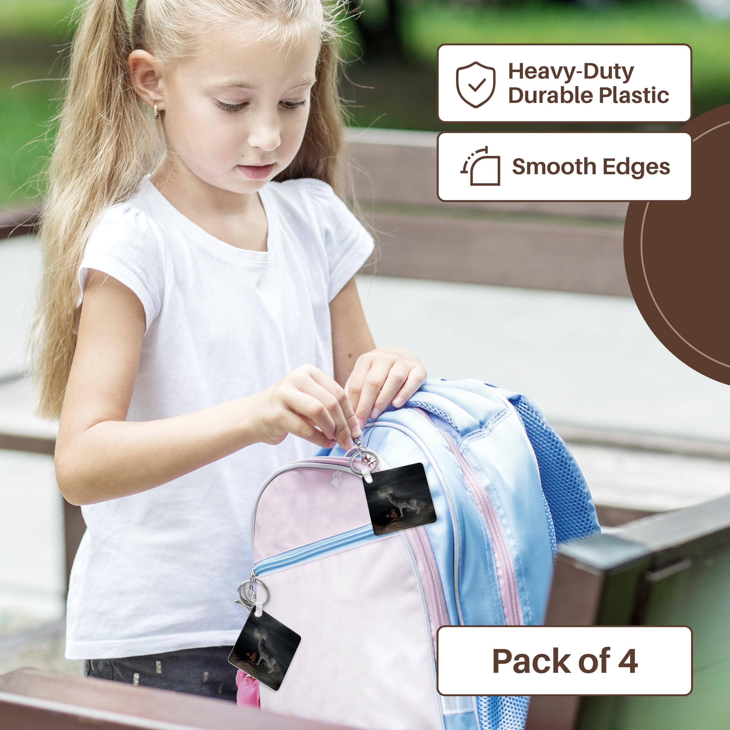 3dRose - Vente Porte-clés – unisexe - 3dRose, Loup hurlant à la lune - Photographie animalière fantastique de loups, Porte-clés3