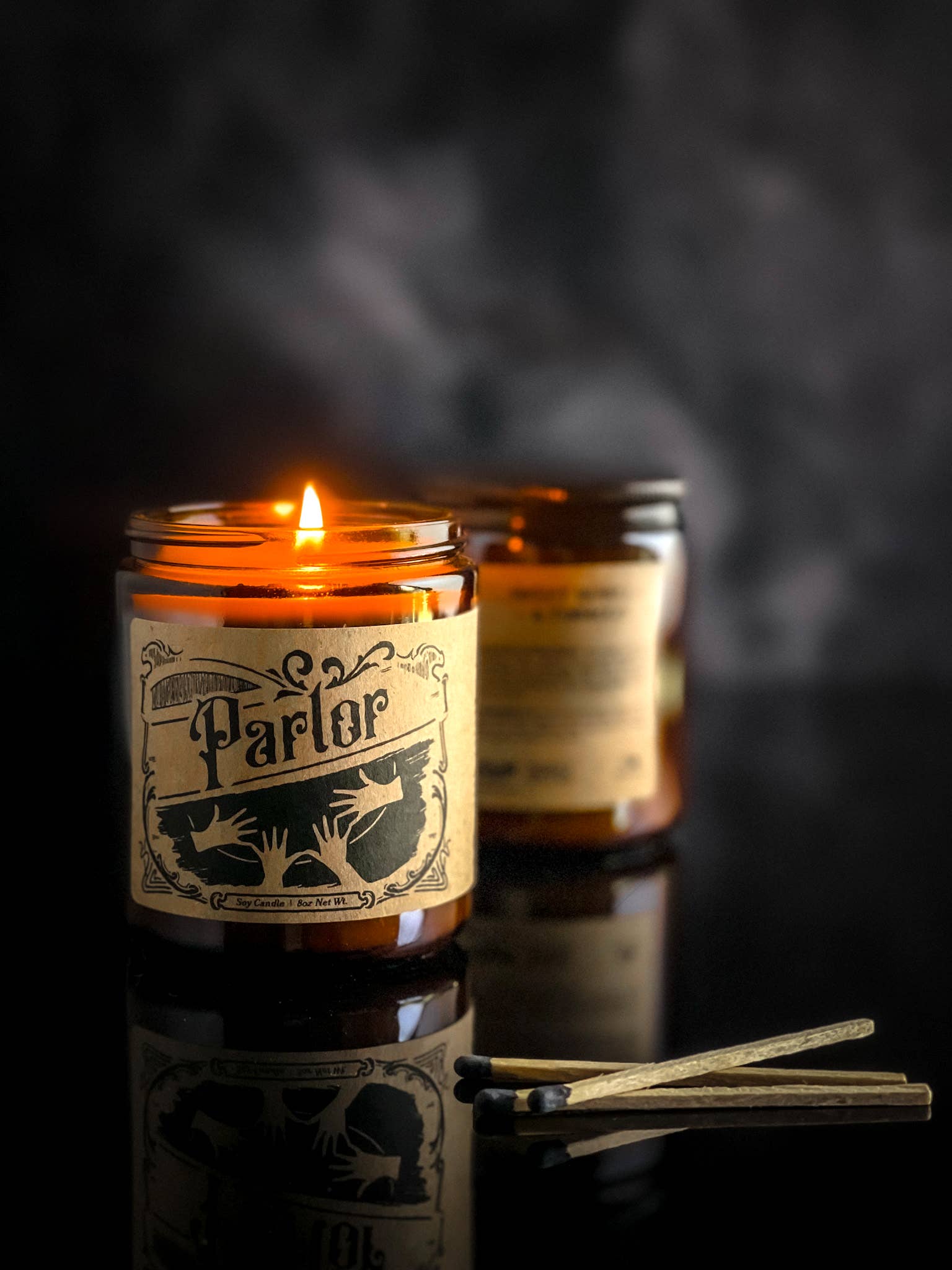 Ludlow Luna - Wholesale Jar/Filled Candle - PARLOR Soy Candle [Scent: Cedar + Jasmine] 5