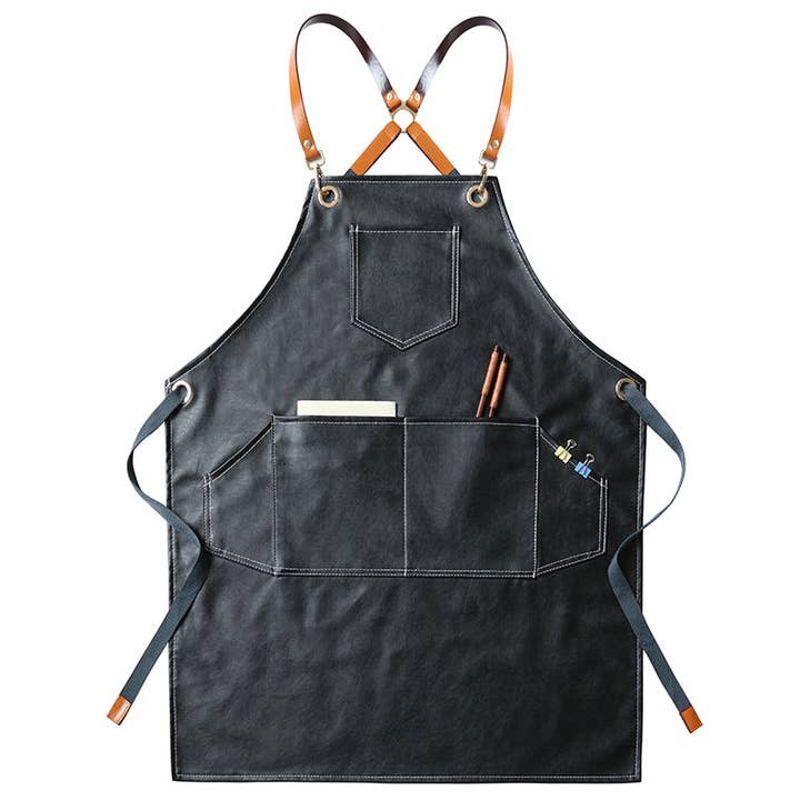 RockCow Leather Studio - Wholesale Apron - Personalized PU Leather Apron, Waterproof Kitchen Salon Apron for Home, Restaurant, Hairdresser, Nail Artist7