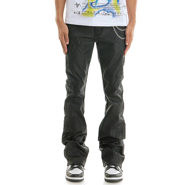 LOGO WAX FLARE BROEK voor wholesale door KDNK