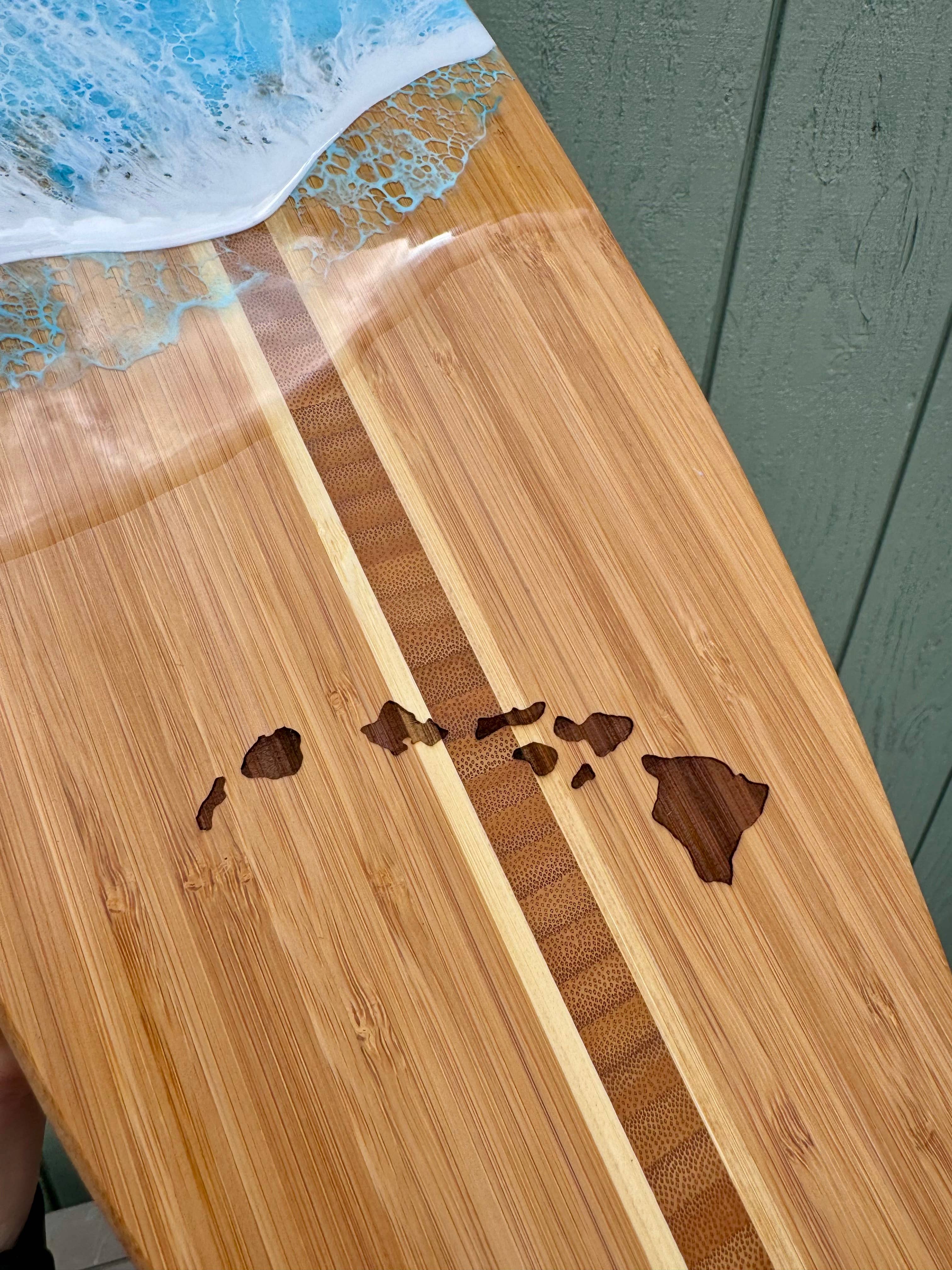 TBM Creations LLC - Wholesale Cutting Board - NEW| Surfboard | Resin Surfboard Maui made | Charcuterie19