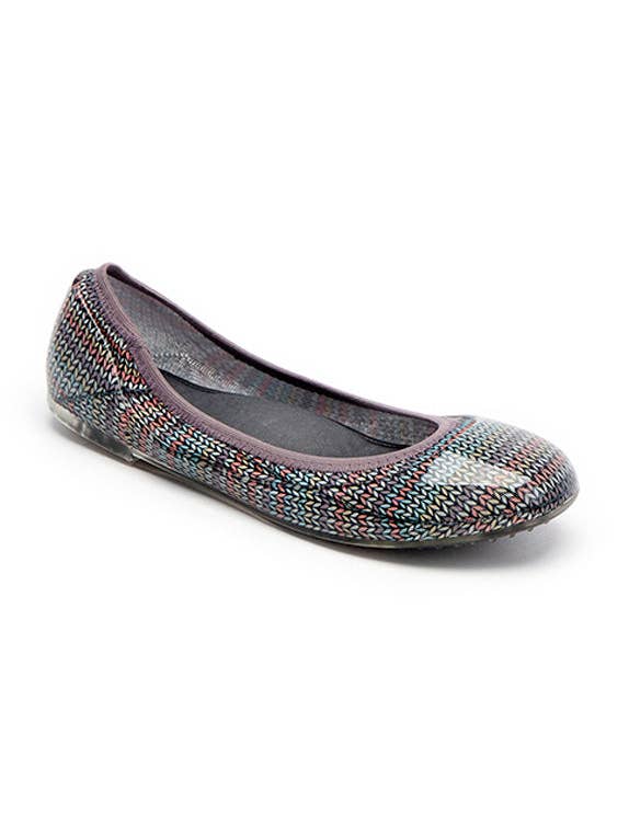 Ja-vie – wholesale Flats – Women’s – ja-vie pastel sweater knit print jelly flats shoes