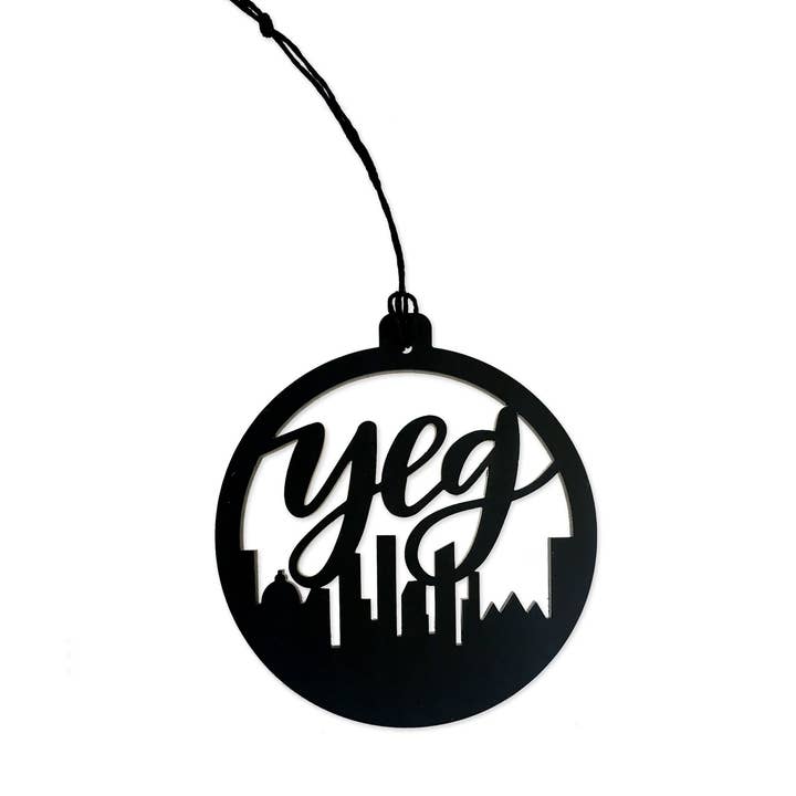 YEG City uitgesneden ornament voor wholesale door Justine Ma Design