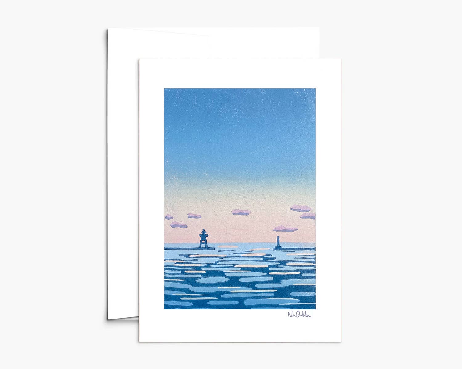 Nan Onkka Prints – Cartão de saudação diária por atacado – O cartão de felicitações do porto1