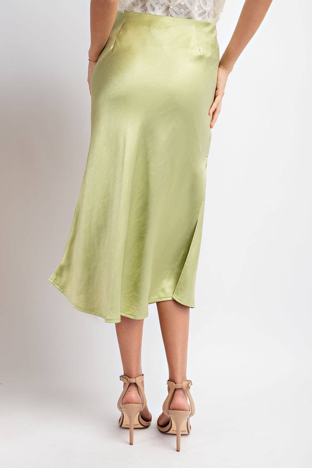 Peace Love Line - Wholesale Skirt - Women's - SLI4059 - SATIN MIDI SKIRT10