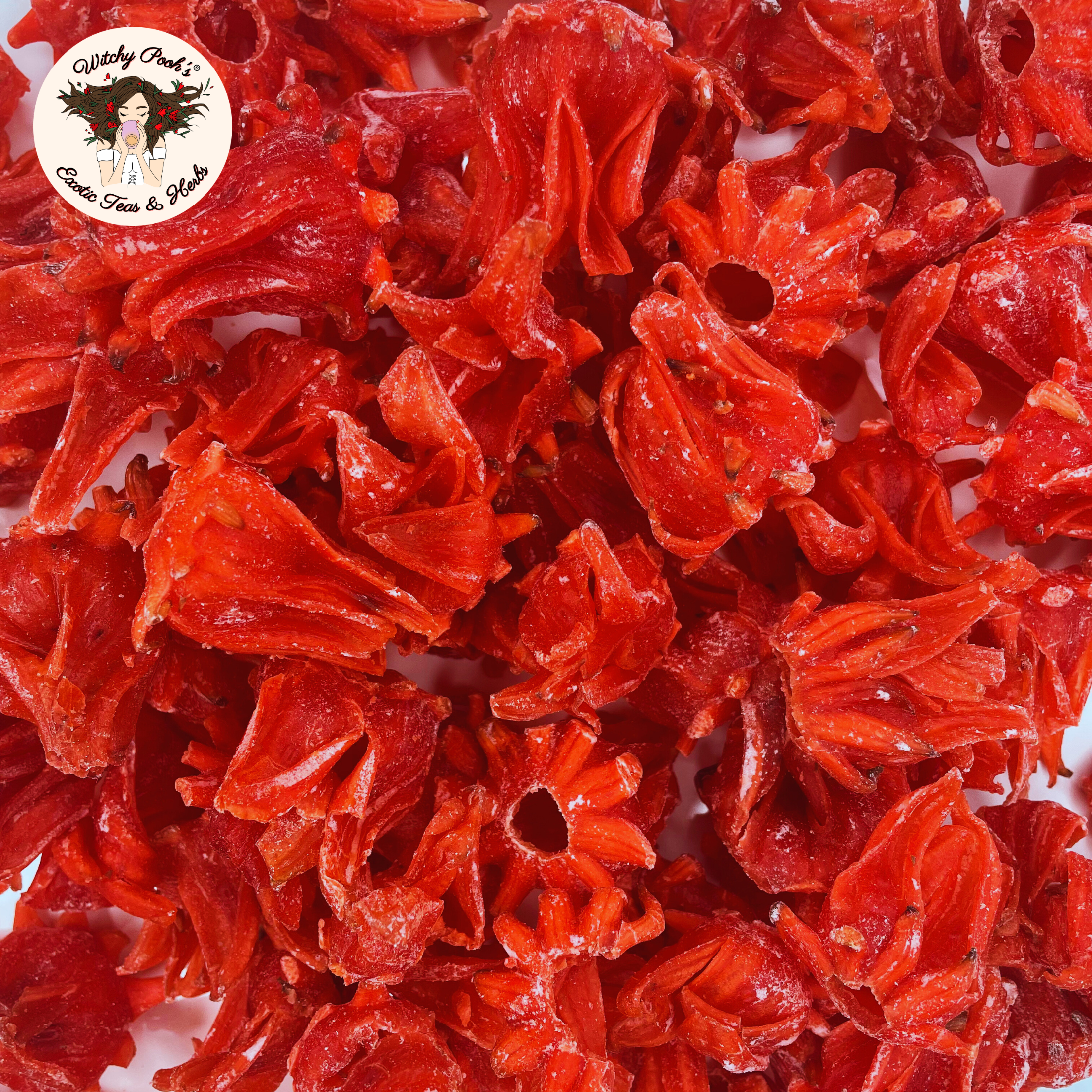 Witchy Pooh's Exotic Teas & Herbs – wholesale Fruit snacks – Witchy Pooh's Candy Hibiscus - Candy Coated Whole Hibiscus23