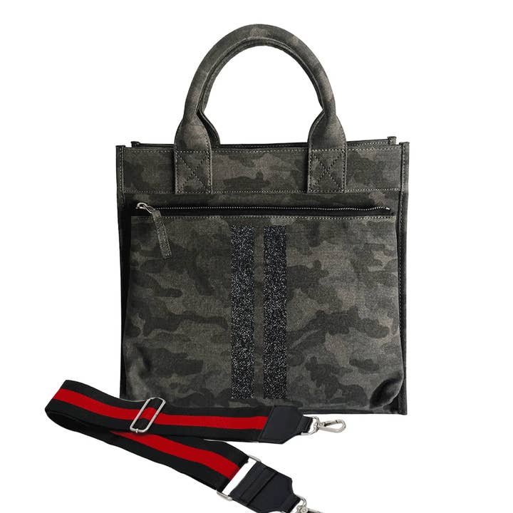 FUTURE BAG - CAMOUFLAGE NOIR pour la vente par Quilted Koala