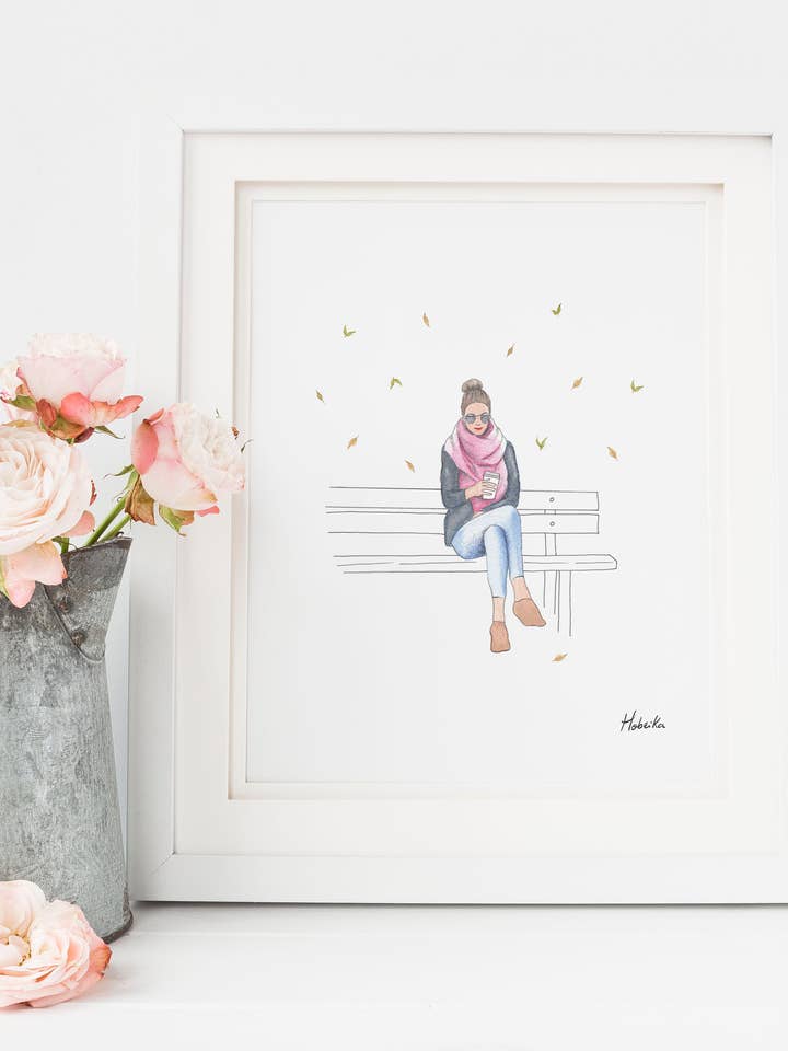 Au parc, Art Print pour la vente par Hobeika Art